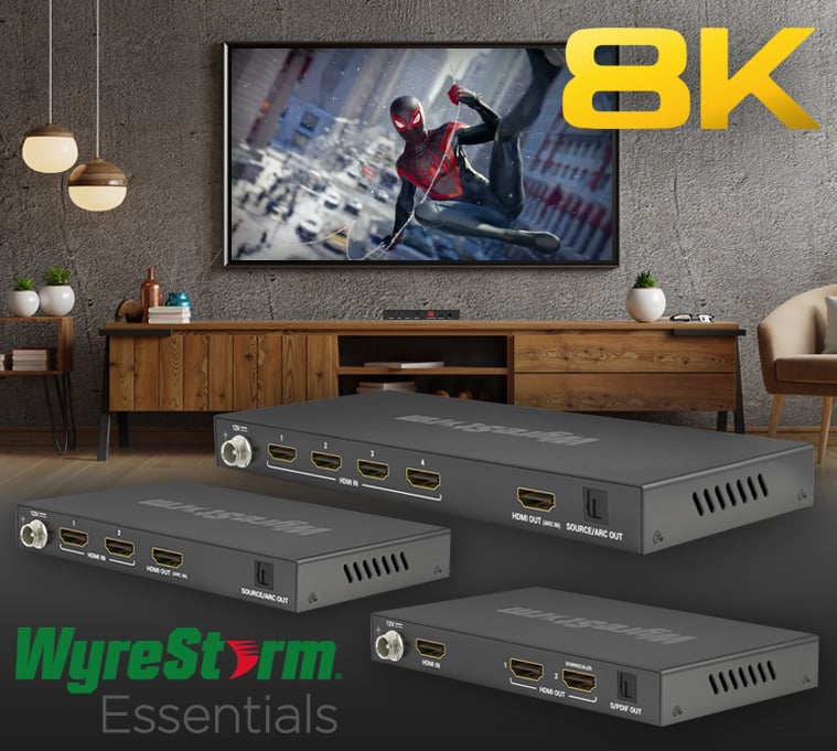 WyreStorm Essentials 8K60 1:2 HDMI Splitter - WyreStorm