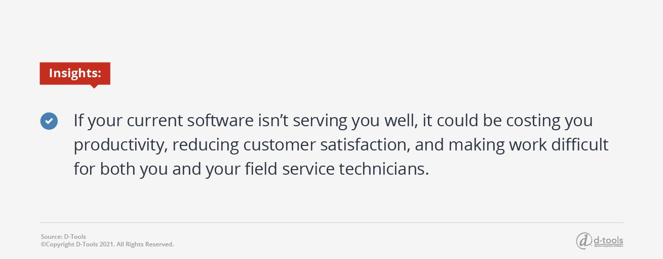 D-tools: field service productivity tips - Insights