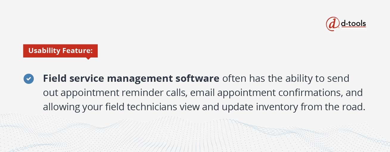 D-tools: increase profitability - field service management software