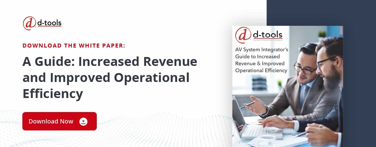 D-tools: increase profitability - increased revenue and improved operational efficiency 