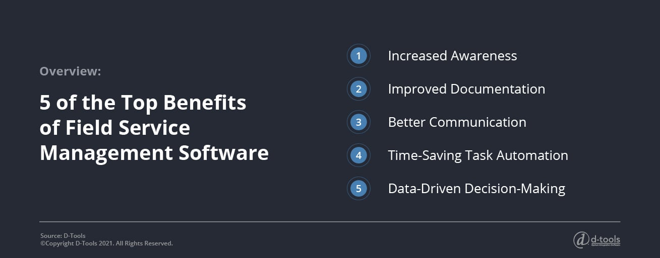 D-tools: service management software - Top Benefits of Field Service 