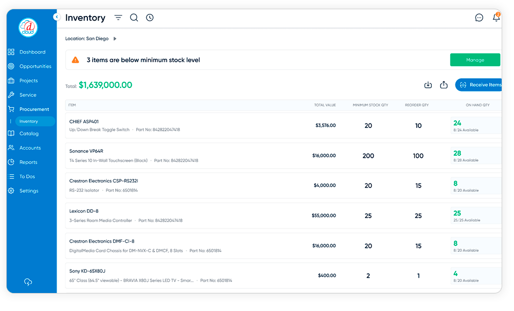 InventoryPoolsHome