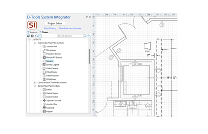 Simulation Control Building Symbol AV Design Software | AV System Design | D-Tools