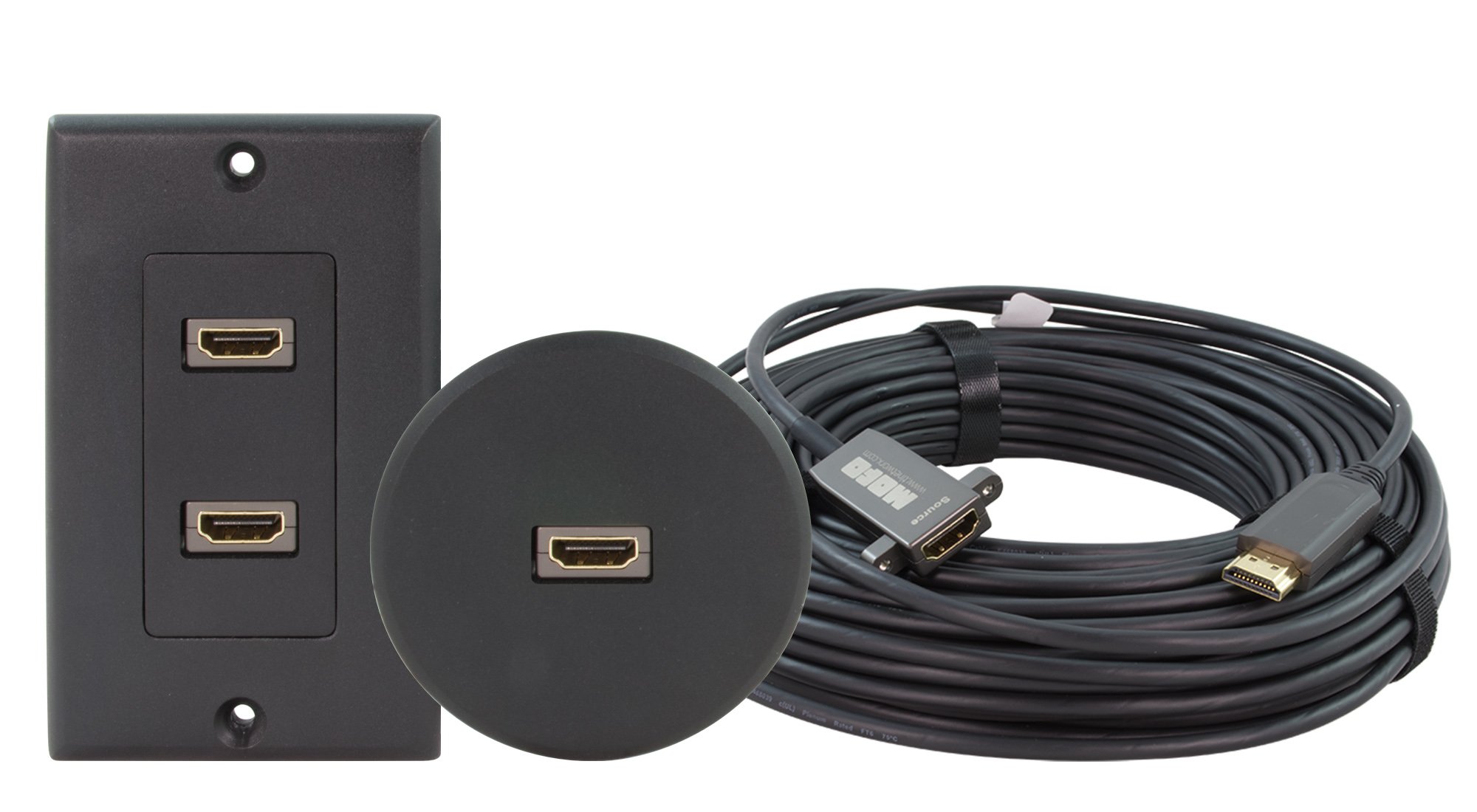 TechLogix MOFO PT Series HDMI - USB wallplate and insert solutions