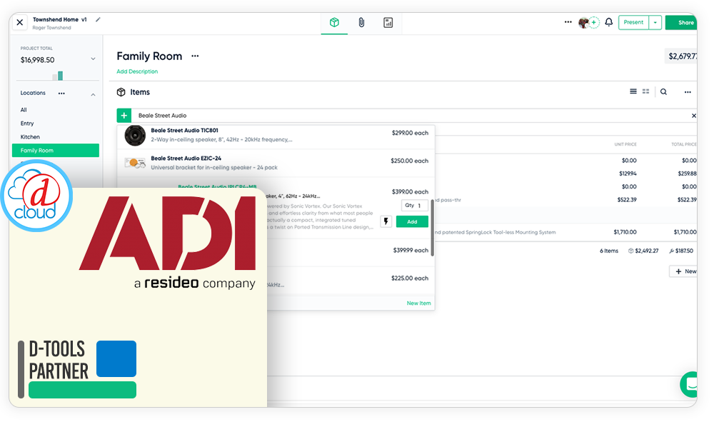 ADI Products and Pricing DTools
