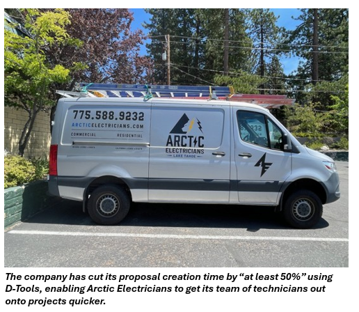 arctic van with caption