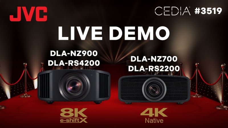 JVC Live Demo CEDIA Booth 3519