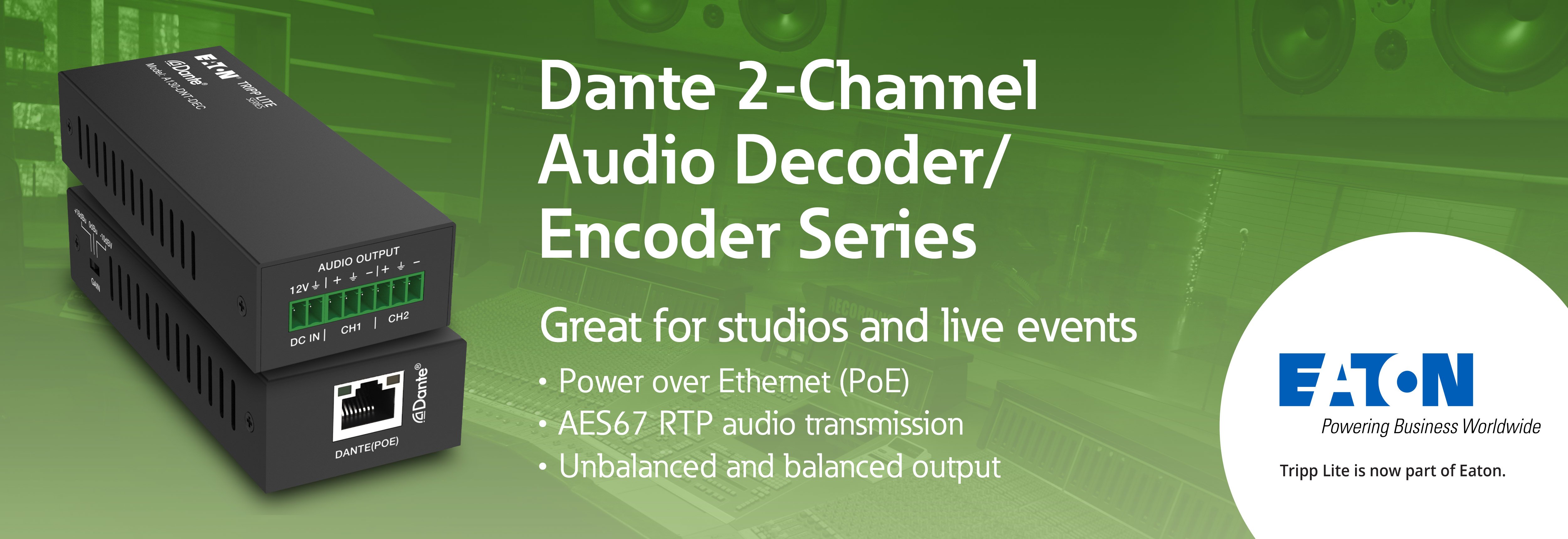 Dante 2-channel Audio Decoder