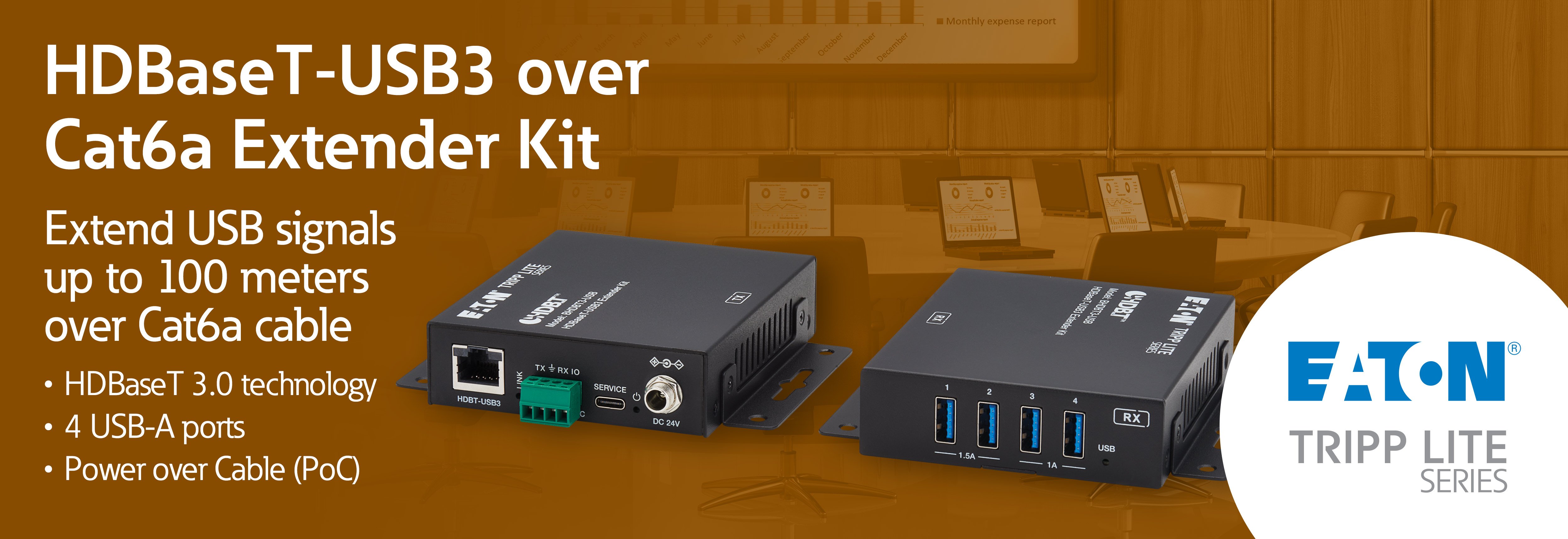 HDBase T-USB3 over Cat6a Extender Kit