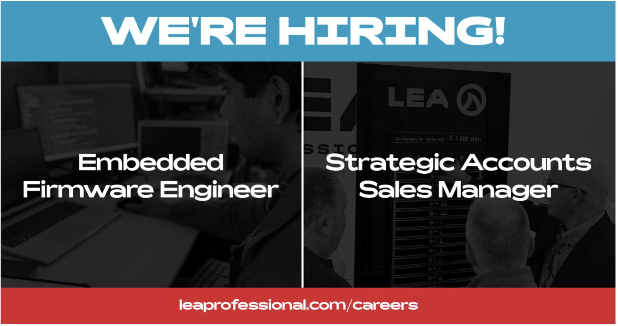 Were Hiring - Embedded Firmware Engineer, Strategic Account Sales Manager