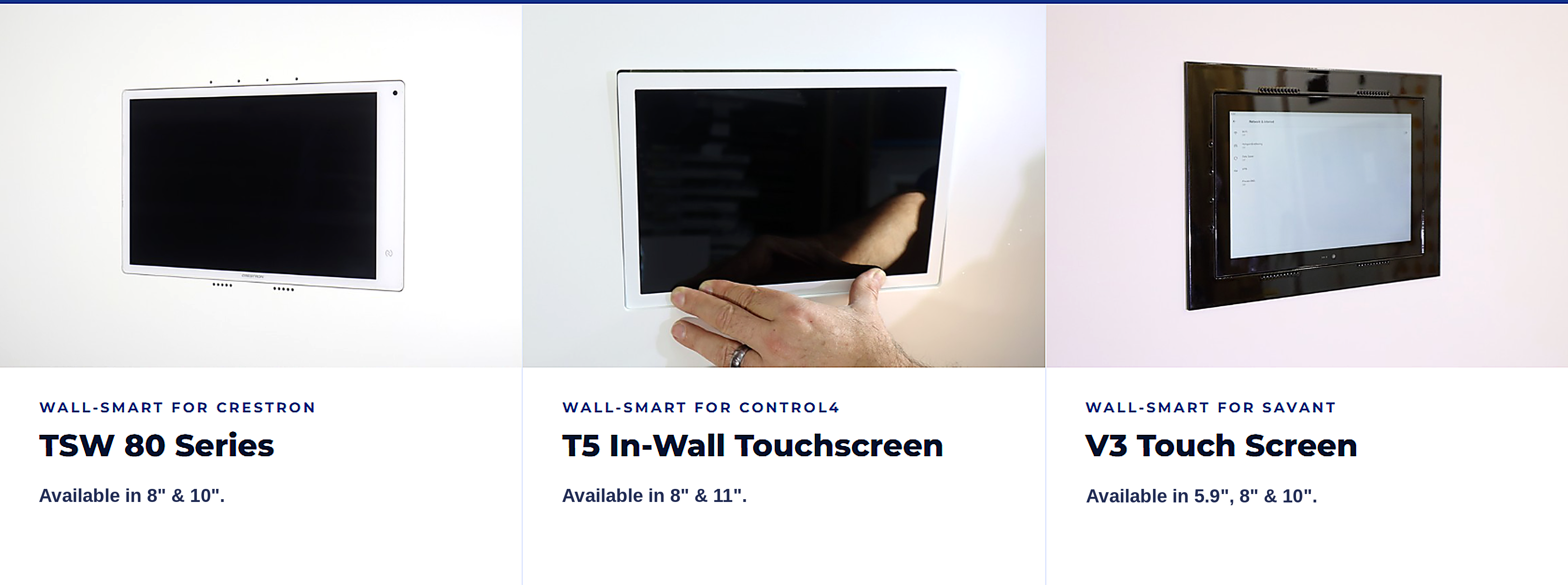 pic - New Touchscreen Mounts for the latest by Crestron, Control4, and Savant