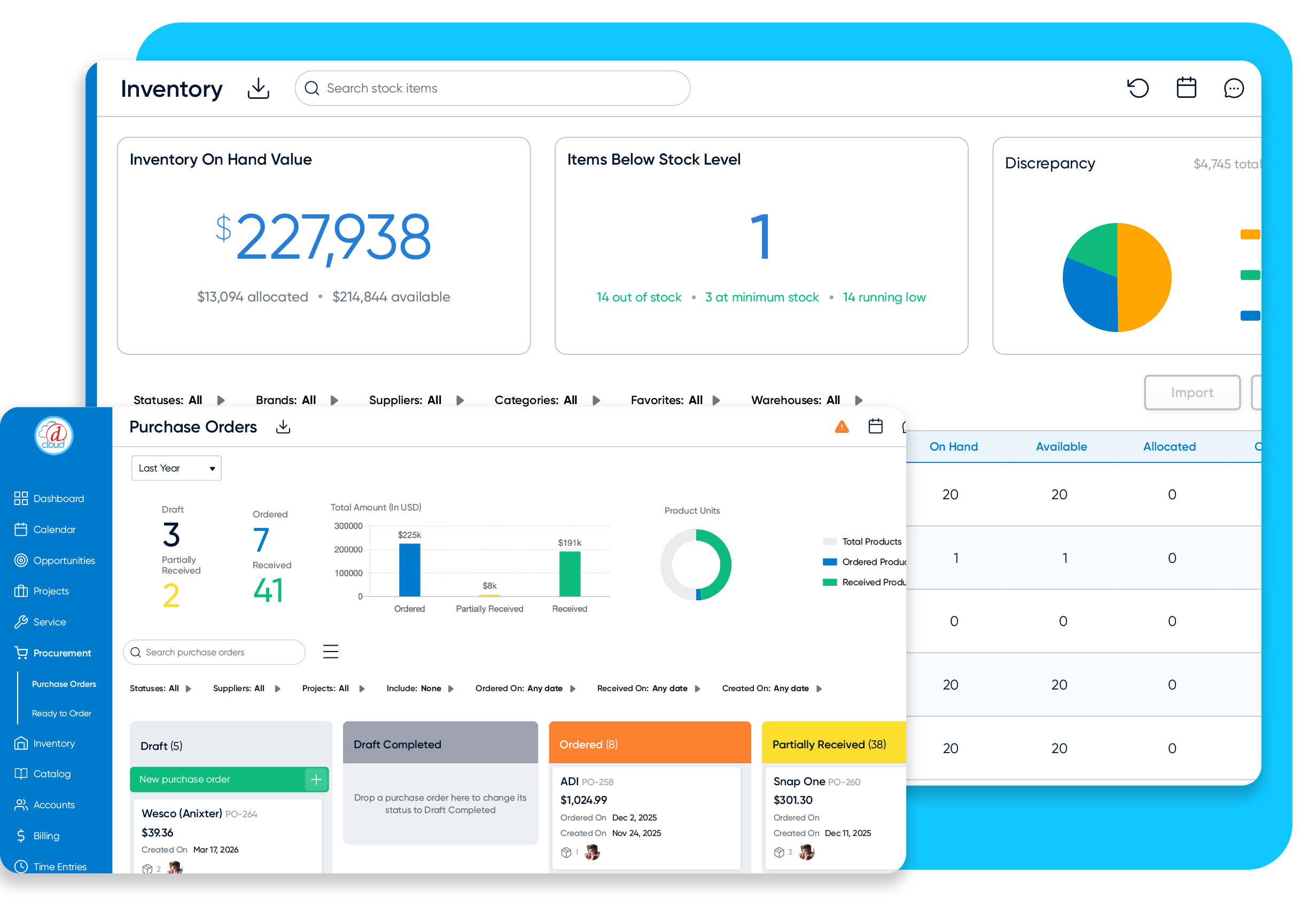 Cloud Inventory and POs