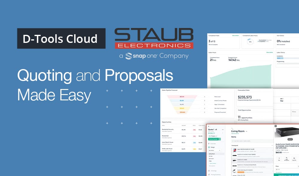 Webinar Recording: Quoting and Proposals Made Easy with D-Tools Cloud and Staub