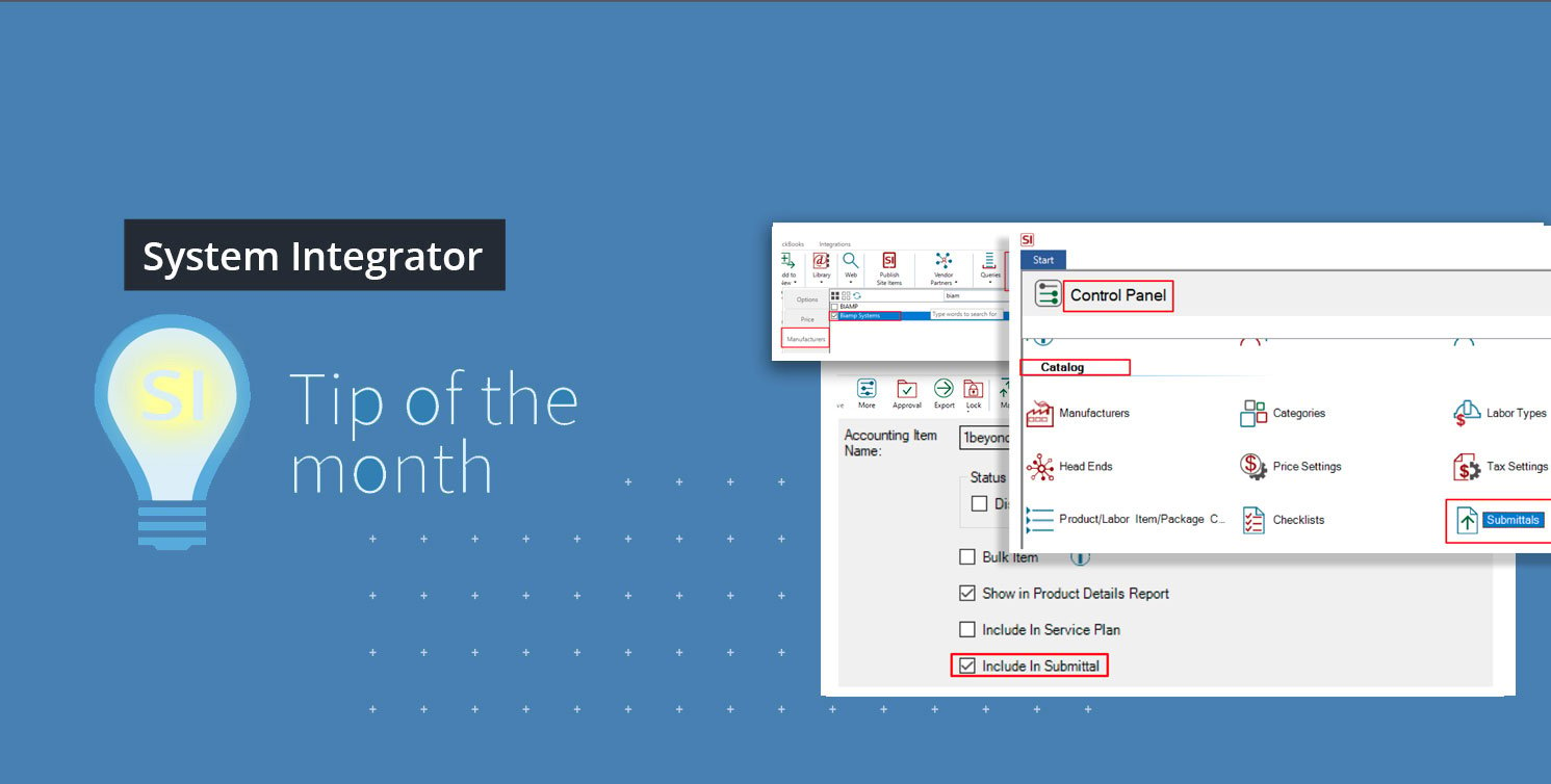 System Integrator v21: Submittals Are Here