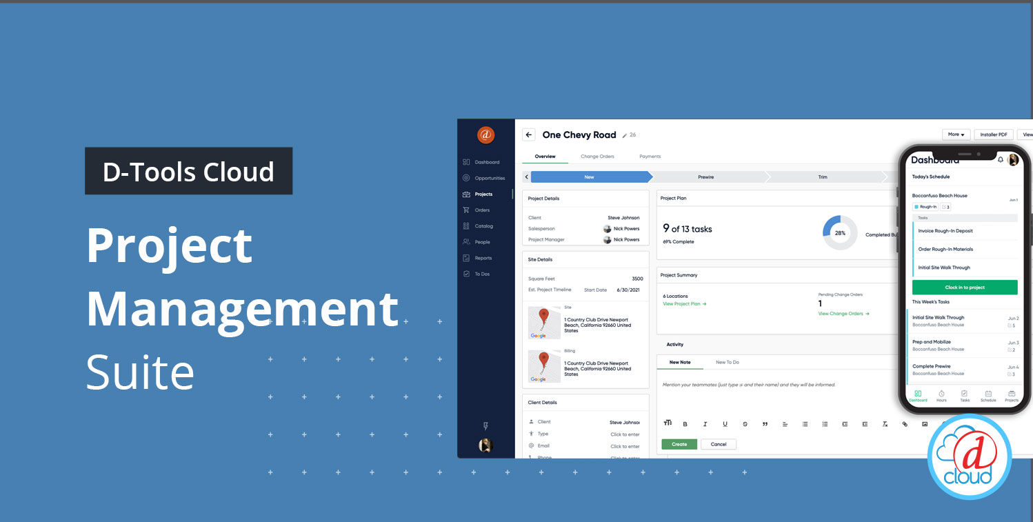 D-Tools Cloud Debuts Project Management Suite of Features