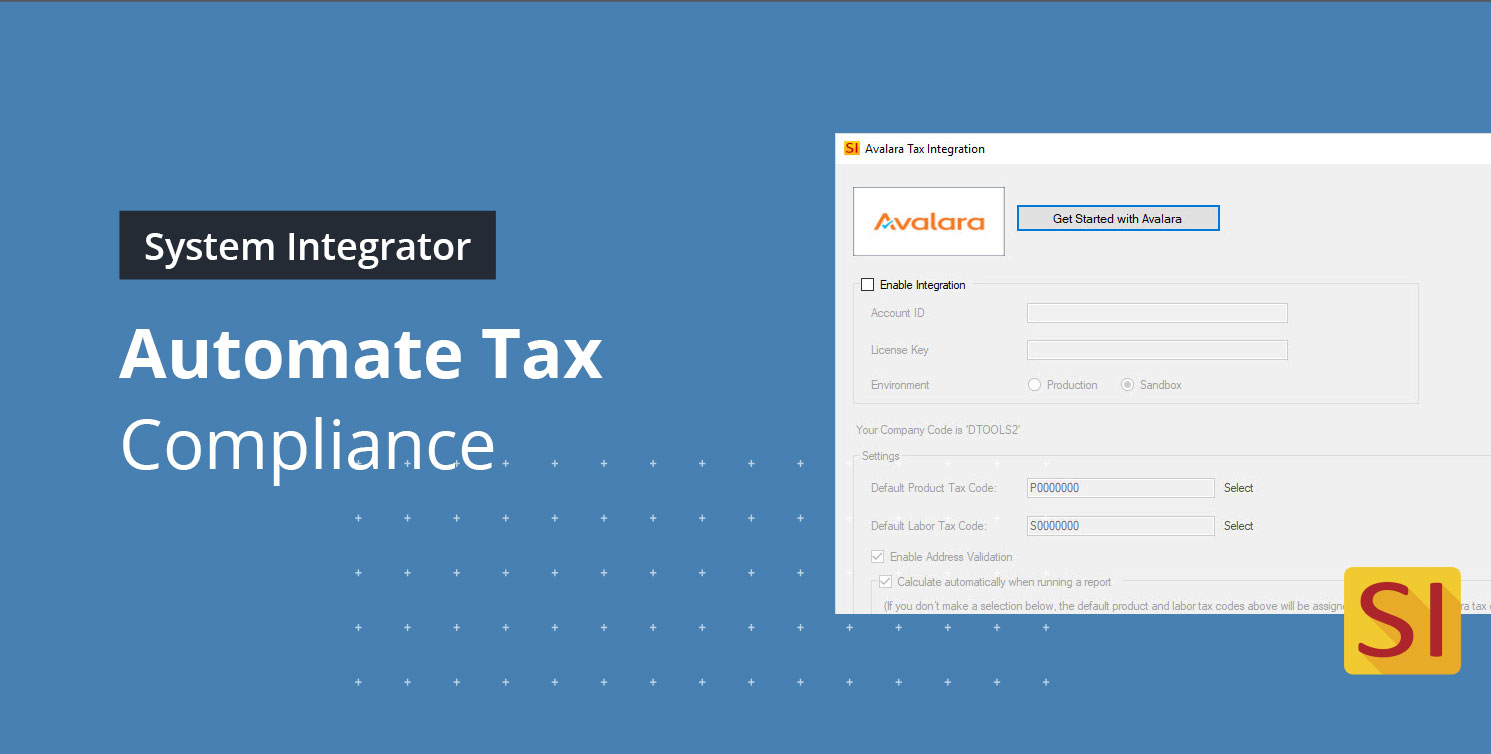 D-Tools Software Integration with Avalara Automate’s Tax Compliance