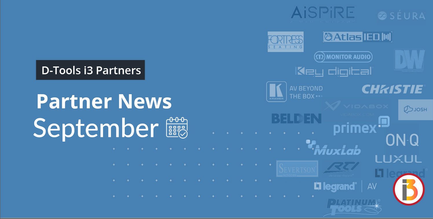 D-Tools i3 Partner News in September 2023