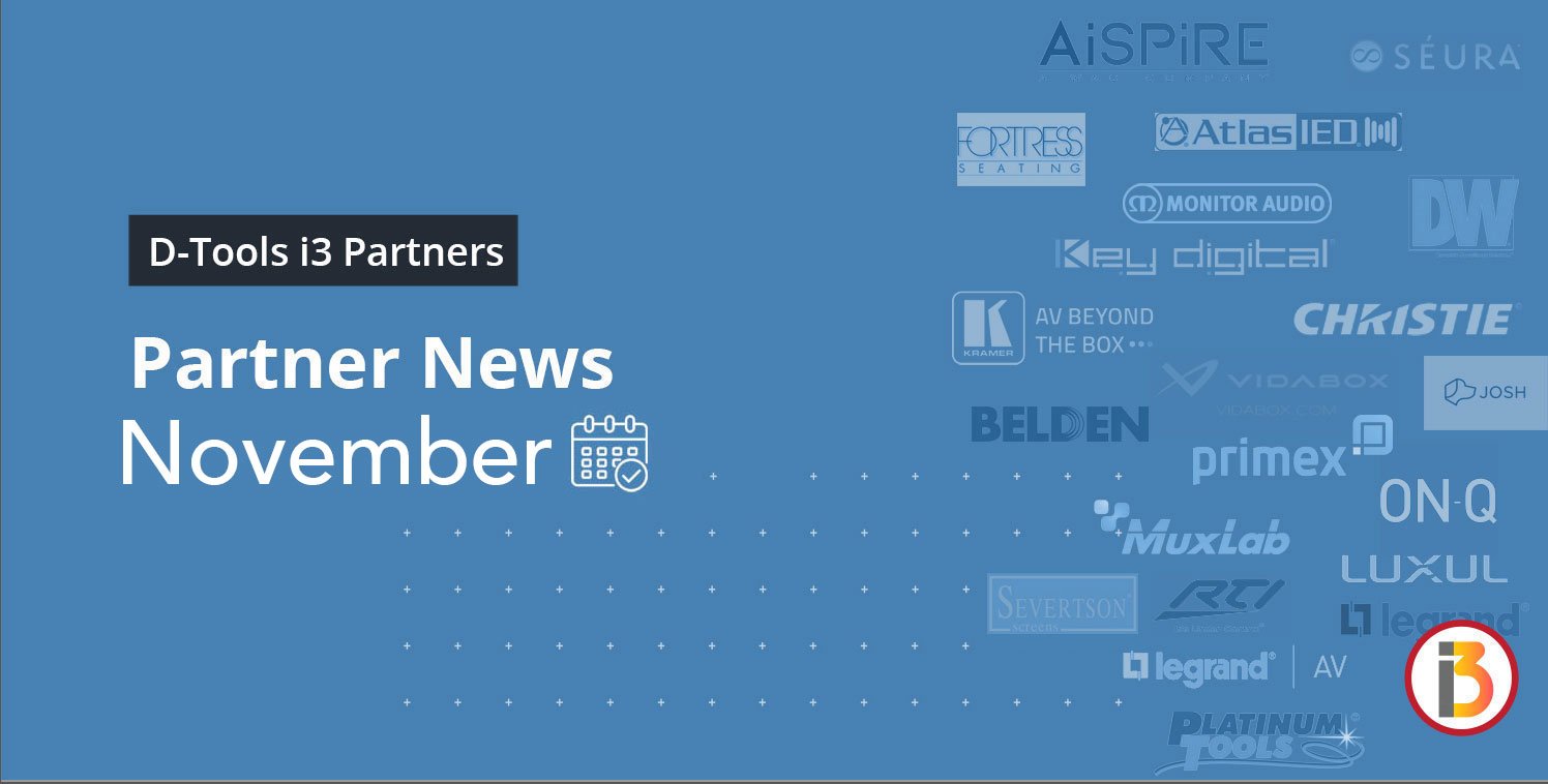 D-Tools i3 Partner News in November 2024