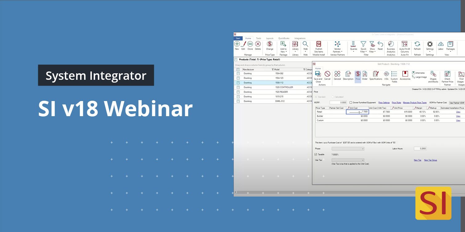 See What's New in D-Tools System Integrator version 18