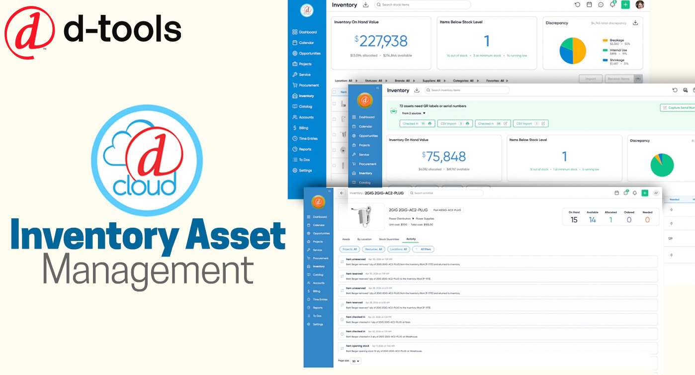 D‑Tools Cloud Debuts Transformational Inventory Asset Management Feature