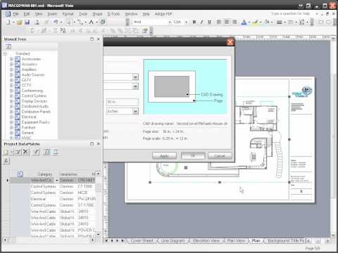 D-Tools SI 5 - Visio Plan Diagram