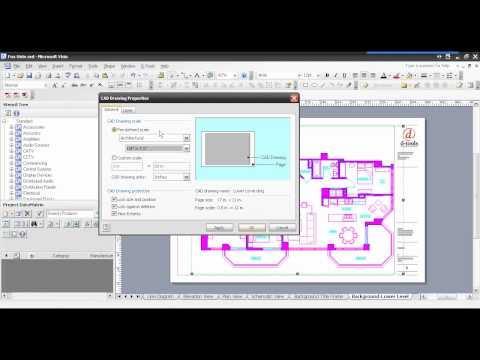 D-Tools SI5.5 Inserting an AutoCAD file into Visio