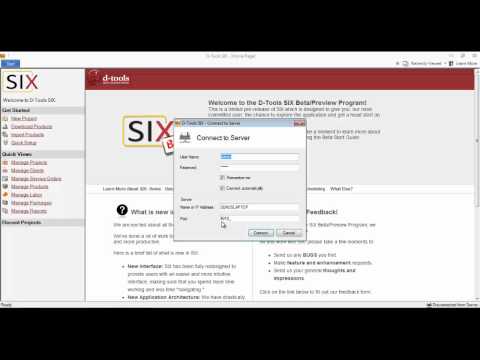 D-Tools SIX - Launching the SIX Client