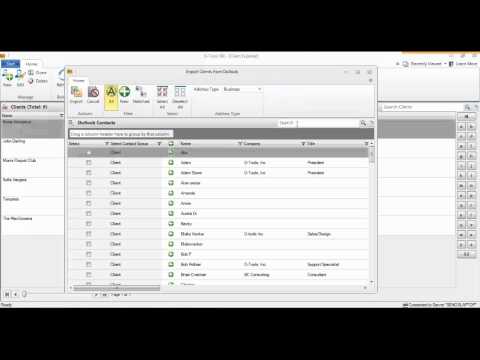 D-Tools SIX - Import Client from Outlook