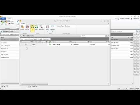 D-Tools SIX - Import Contact from Outlook