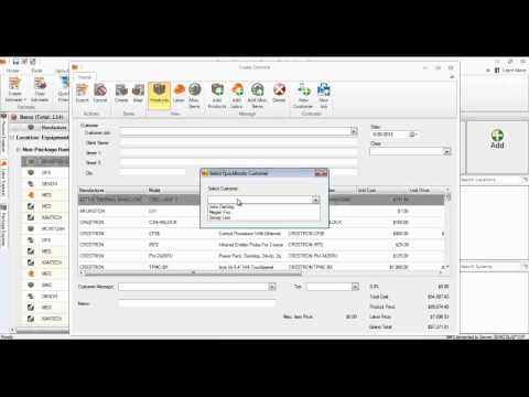 D-Tools SIX - Creating a QuickBooks Estimate