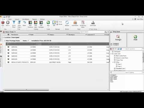 D-Tools SIX - Assigning Locations and Systems