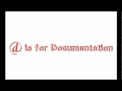 D is for Documentation