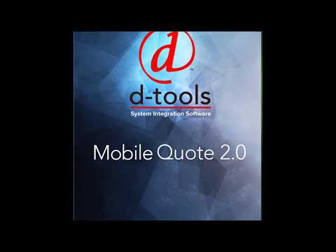 D-Tools Mobile Quote 2.0