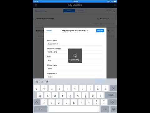 How to Register Mobile Quote with SI