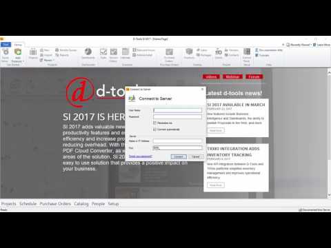 D-Tools - Getting Started - Launching the SI 2017 Client