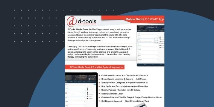 MobileQuote 2.0 Datasheet