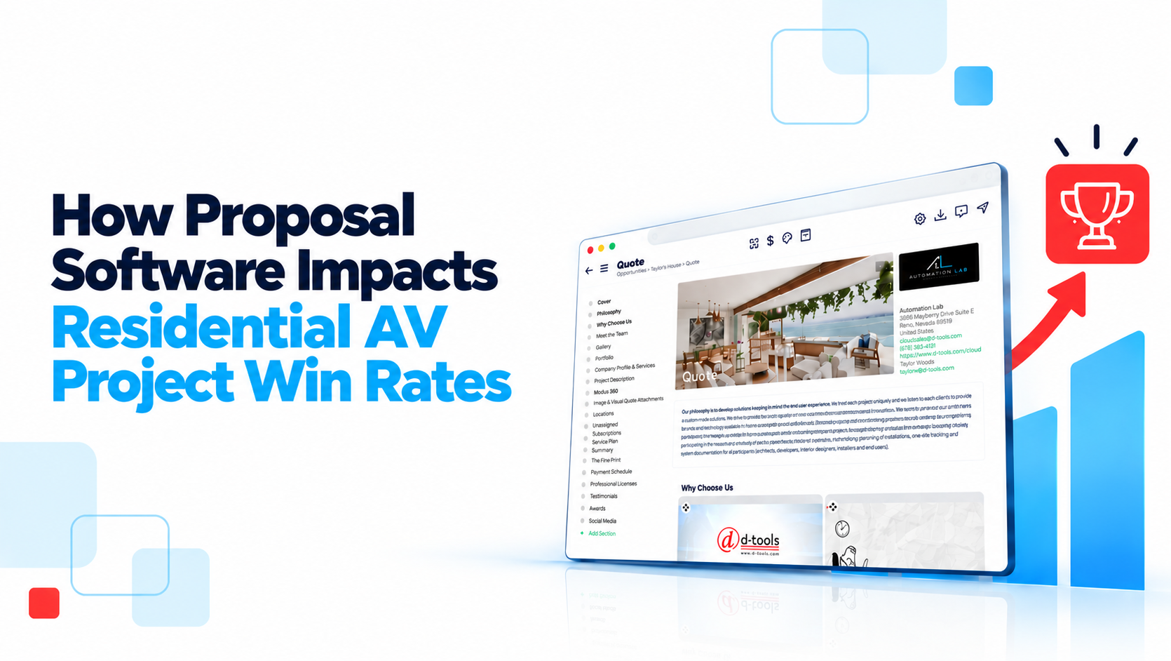 How Proposal Software Impacts Residential AV Project Win Rates