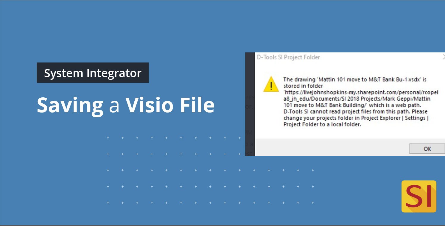 Tech Terminal: Save A Visio File with an Online Folder