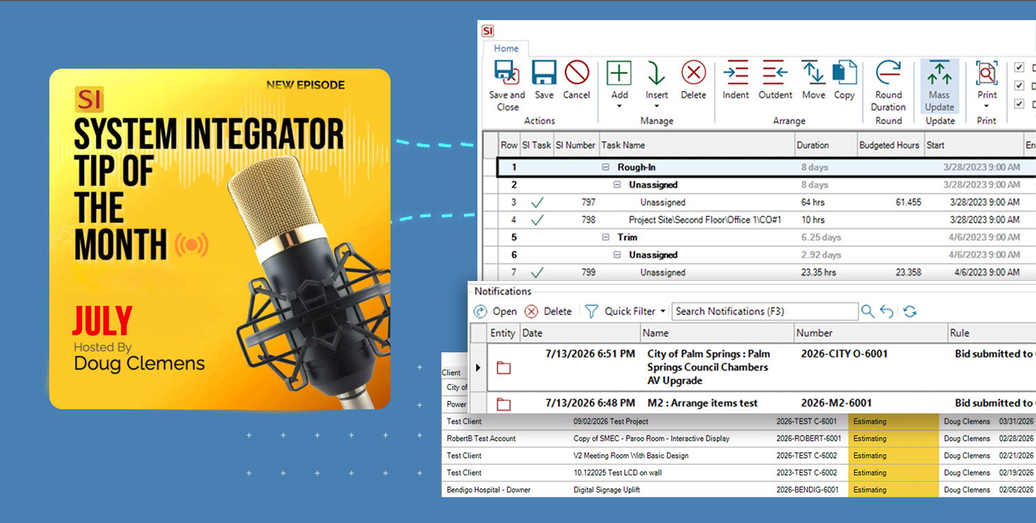 D-Tools System Integrator v24: Need to beat the summer “heat” of deadlines? SI can deliver some “cooling” relief.