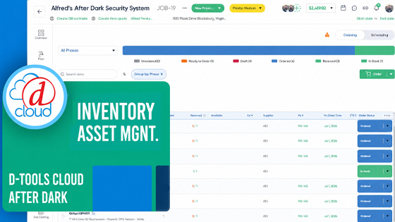 D-Tools Cloud After Dark: Inventory Asset Management