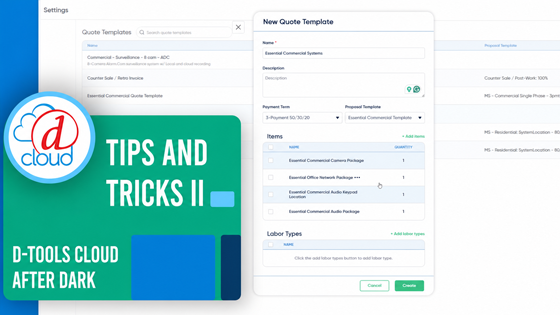 D-Tools Cloud After Dark: Tips and Tricks Part 2