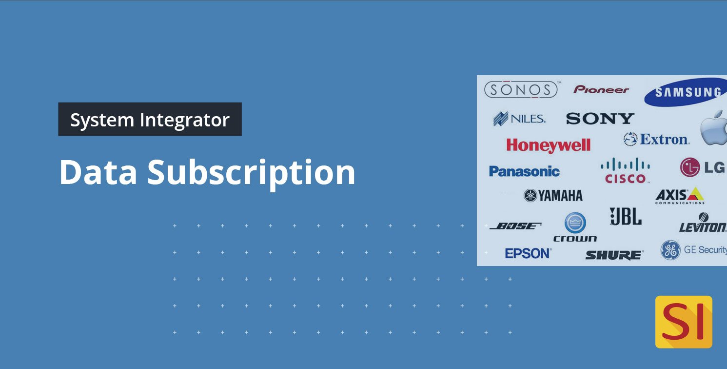 D-Tools Data Subscription Manufacturers