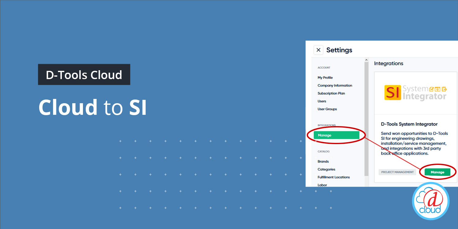 Tech Terminal: D-Tools Cloud to System Integrator Integration