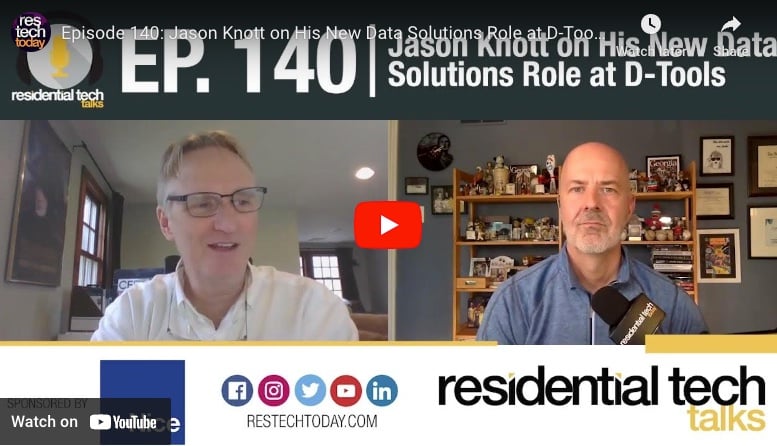 RTT Podcast 140: Jason Knott on His New Data Solutions Role at D-Tools